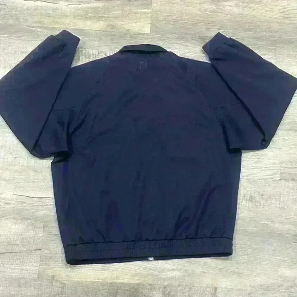 Footjoy Dryjoys FJ Mens Navy Blue Full Zip Performance Golf Jacket Sz XL Active - Picture 7 of 12